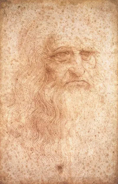 Portrait of a Man in Red Chalk (Self Portrait) Leonardo da Vinci
